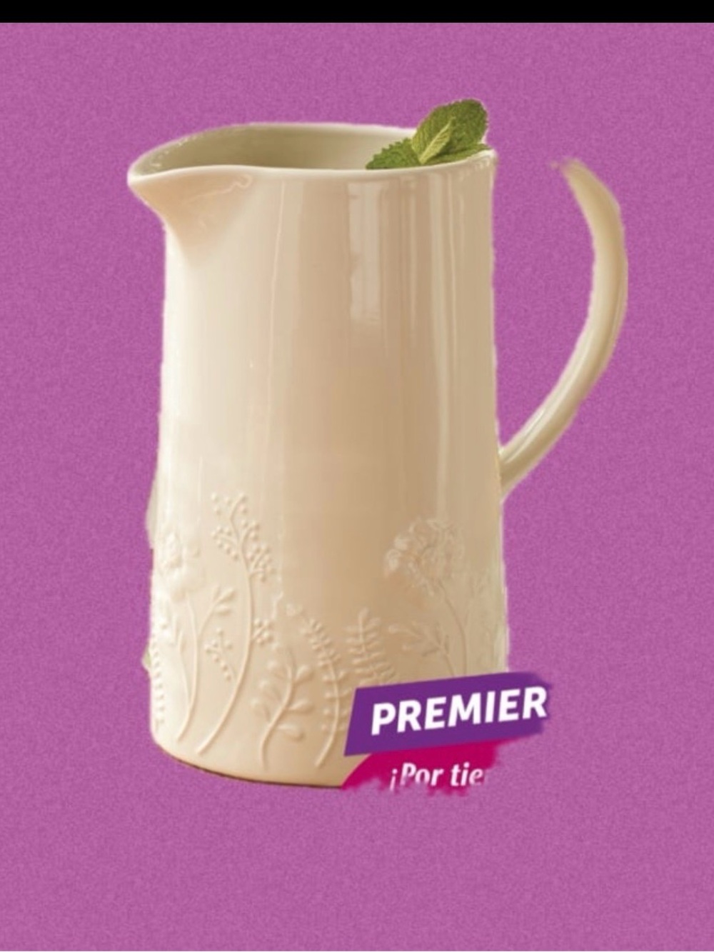 Princess House Wildflower Pitcher/ Jarra Wildflower
